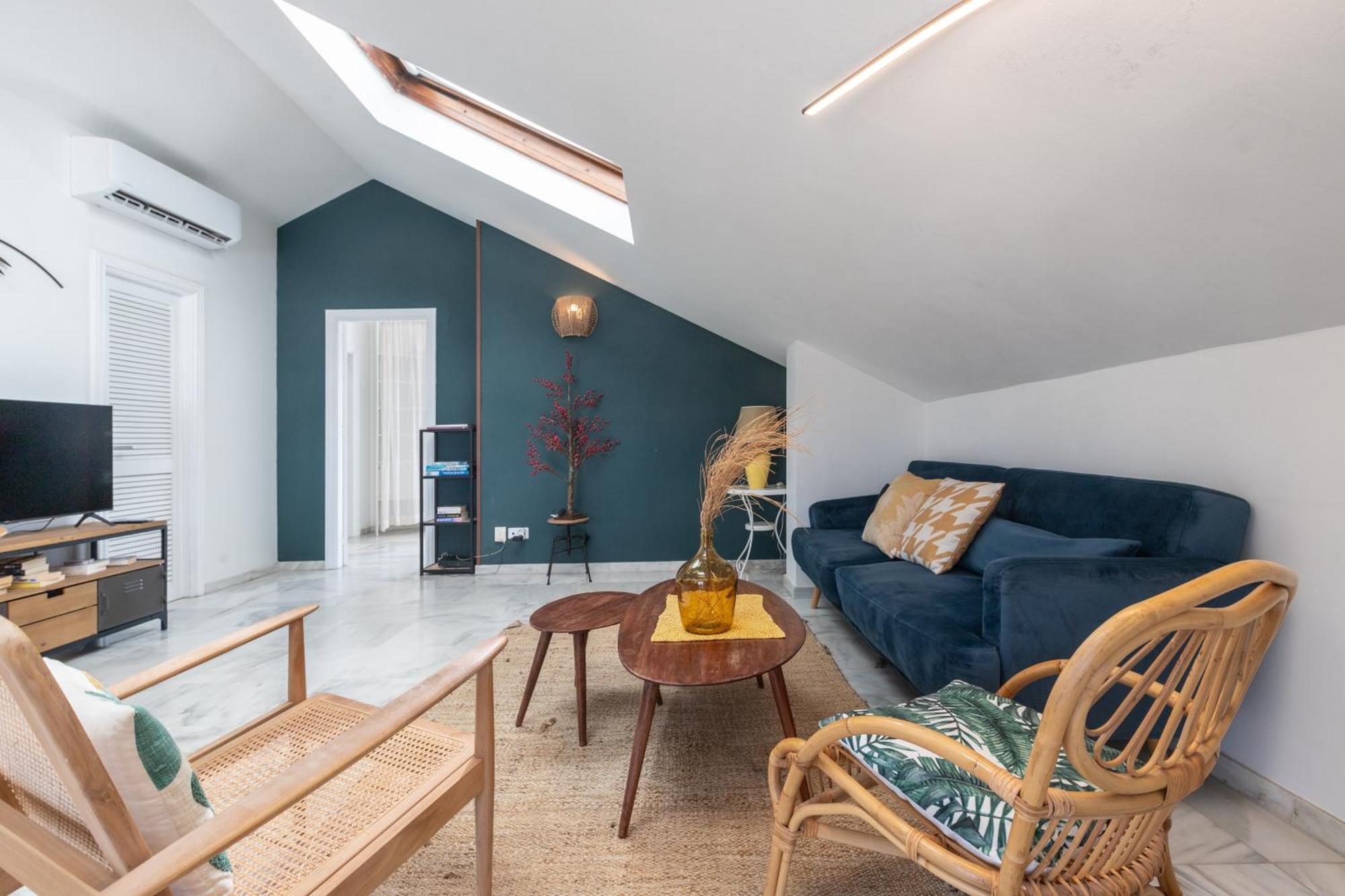Blue Glass Penthouse In Center Marbella